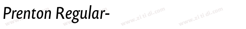 Prenton Regular字体转换 Prenton Regular字体转换